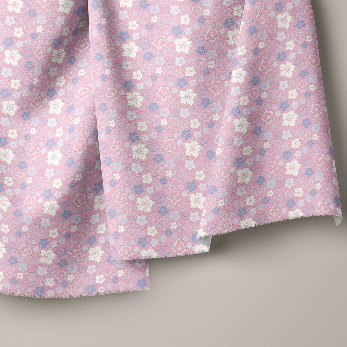 Light Mauve Spring Floral Print