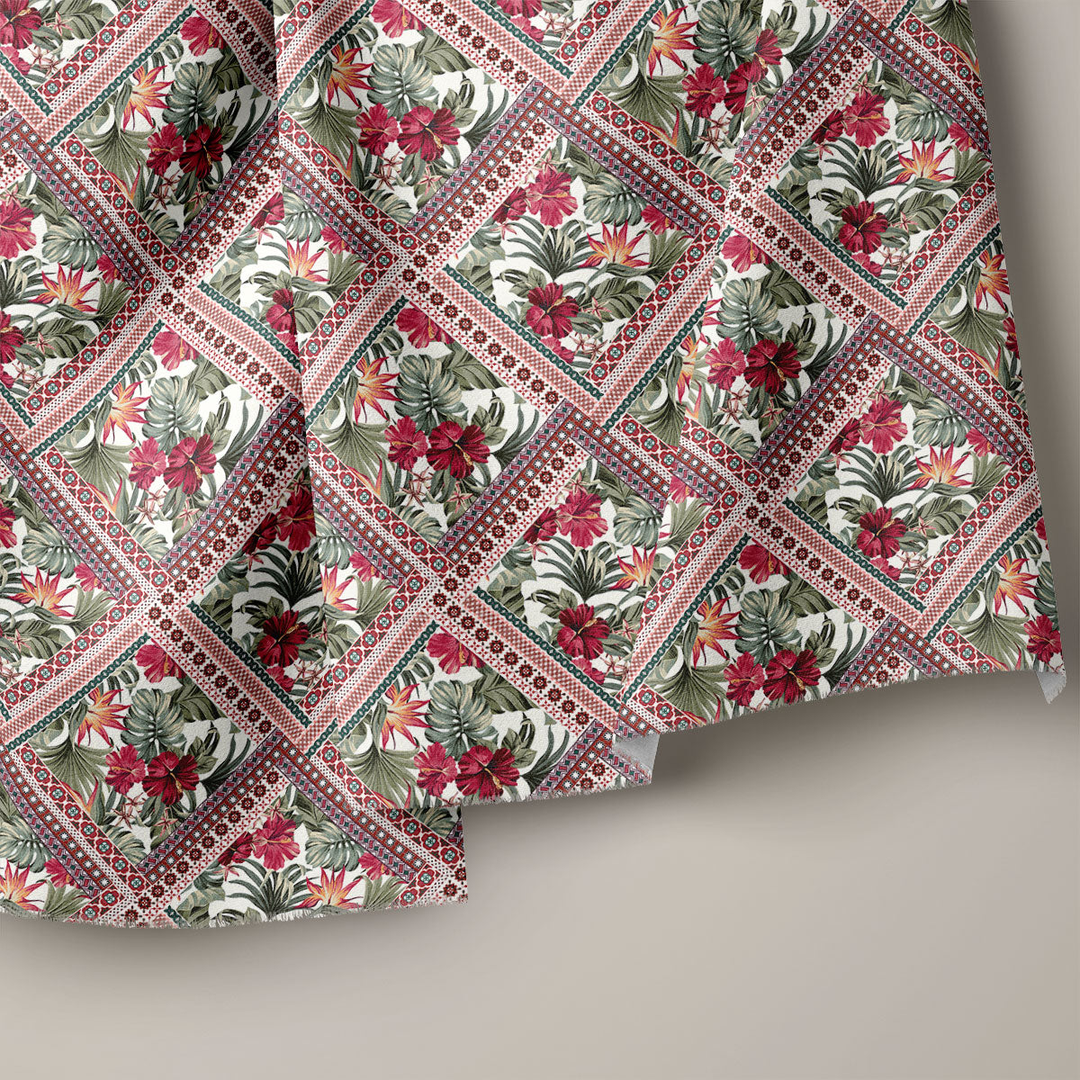 Granite Green Floral Print