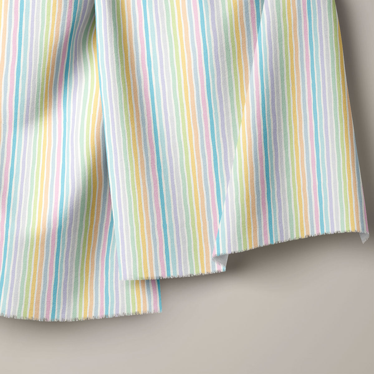 Gull Grey Stripes Print