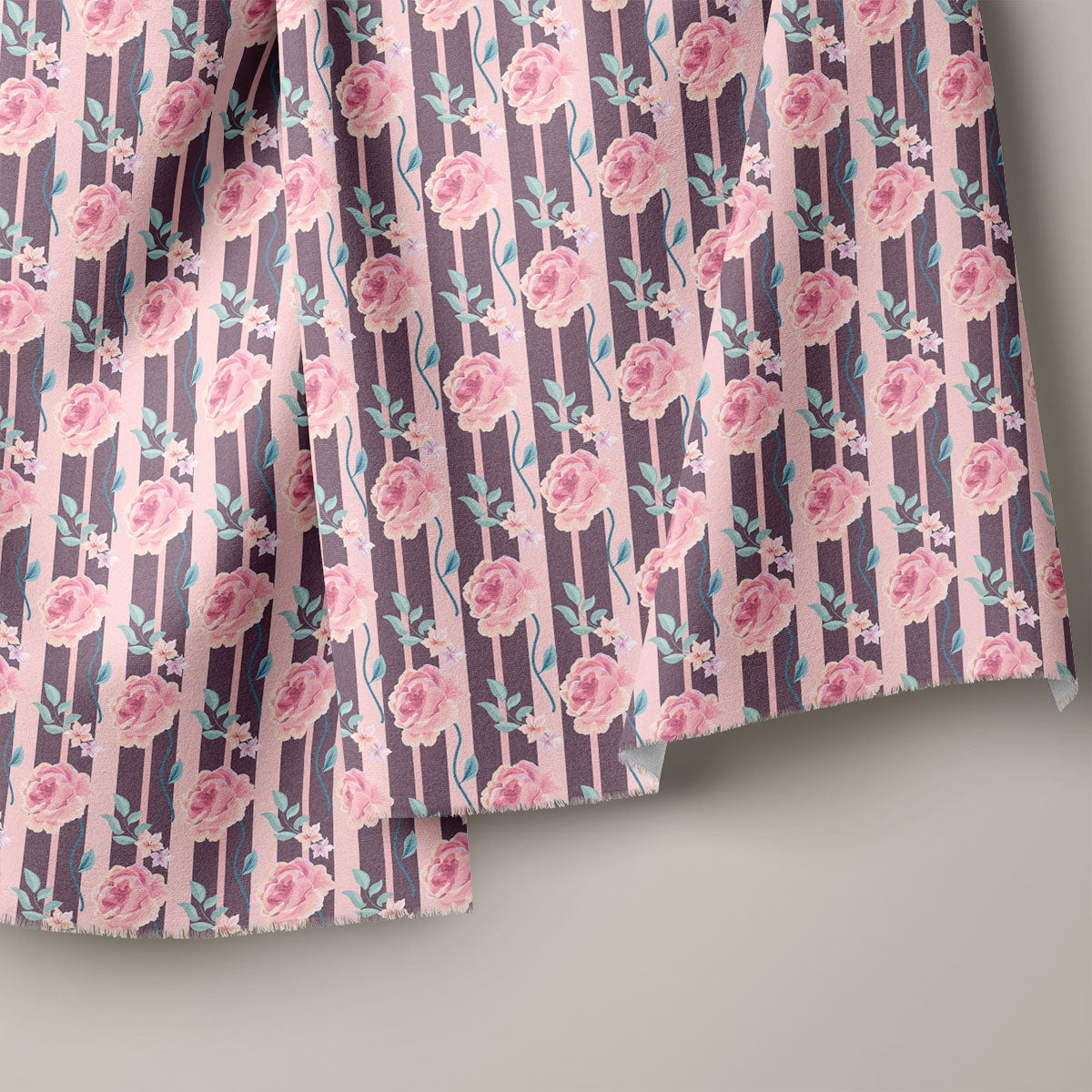 Ruddy Pink Pionise Floral Print