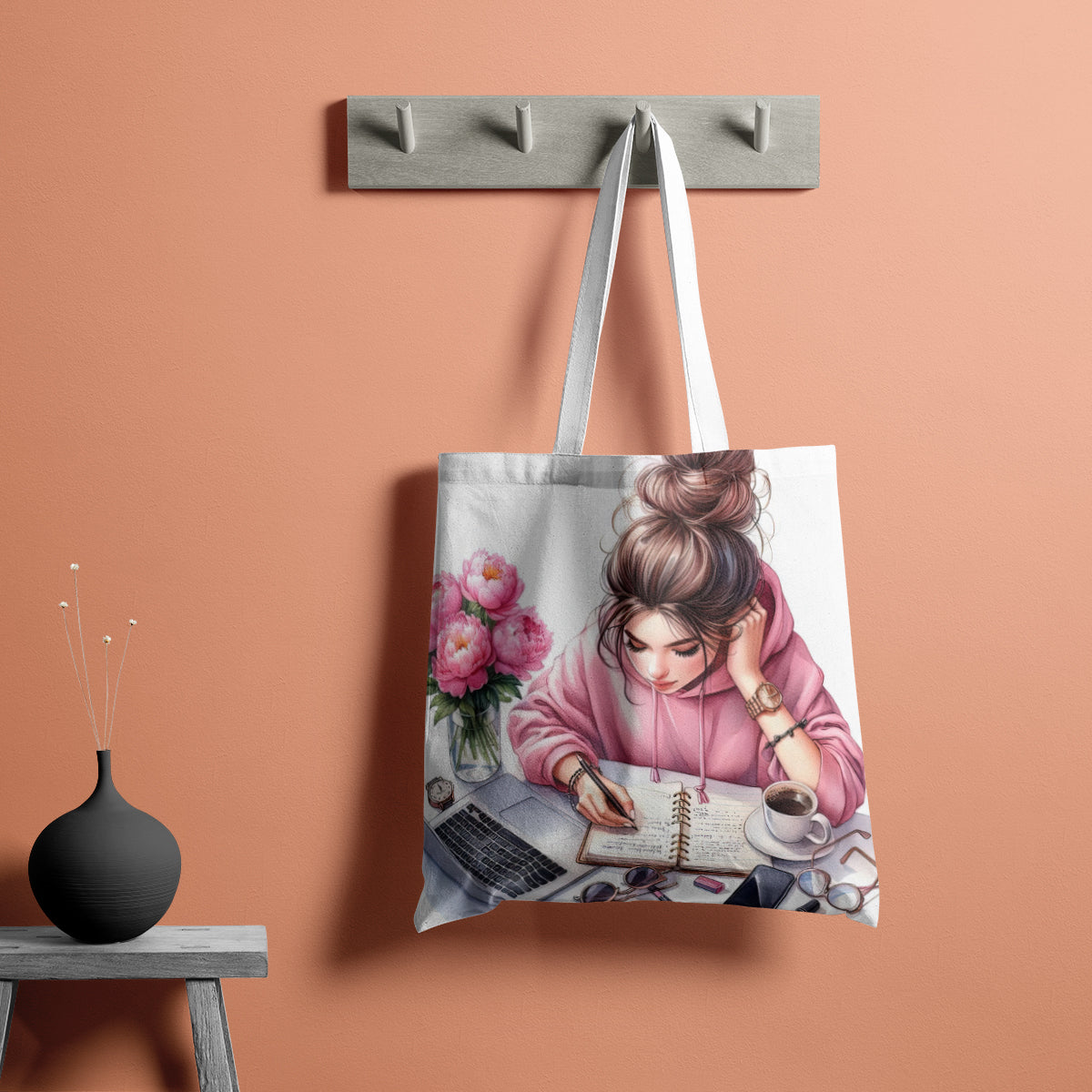 Sunny Day Wanderer Travel Girl Tote Bag