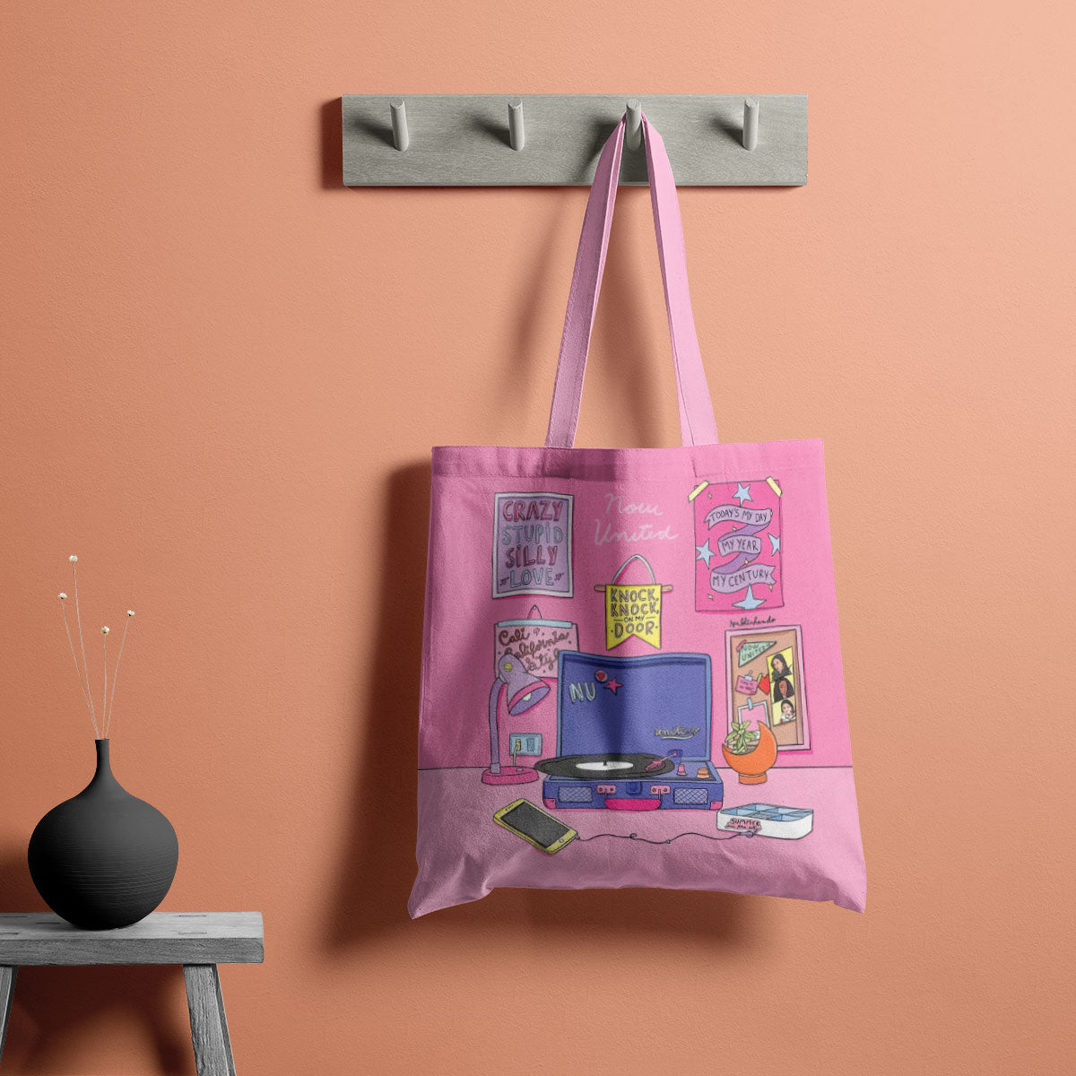 Knock Knock  Canvas Tote Bag