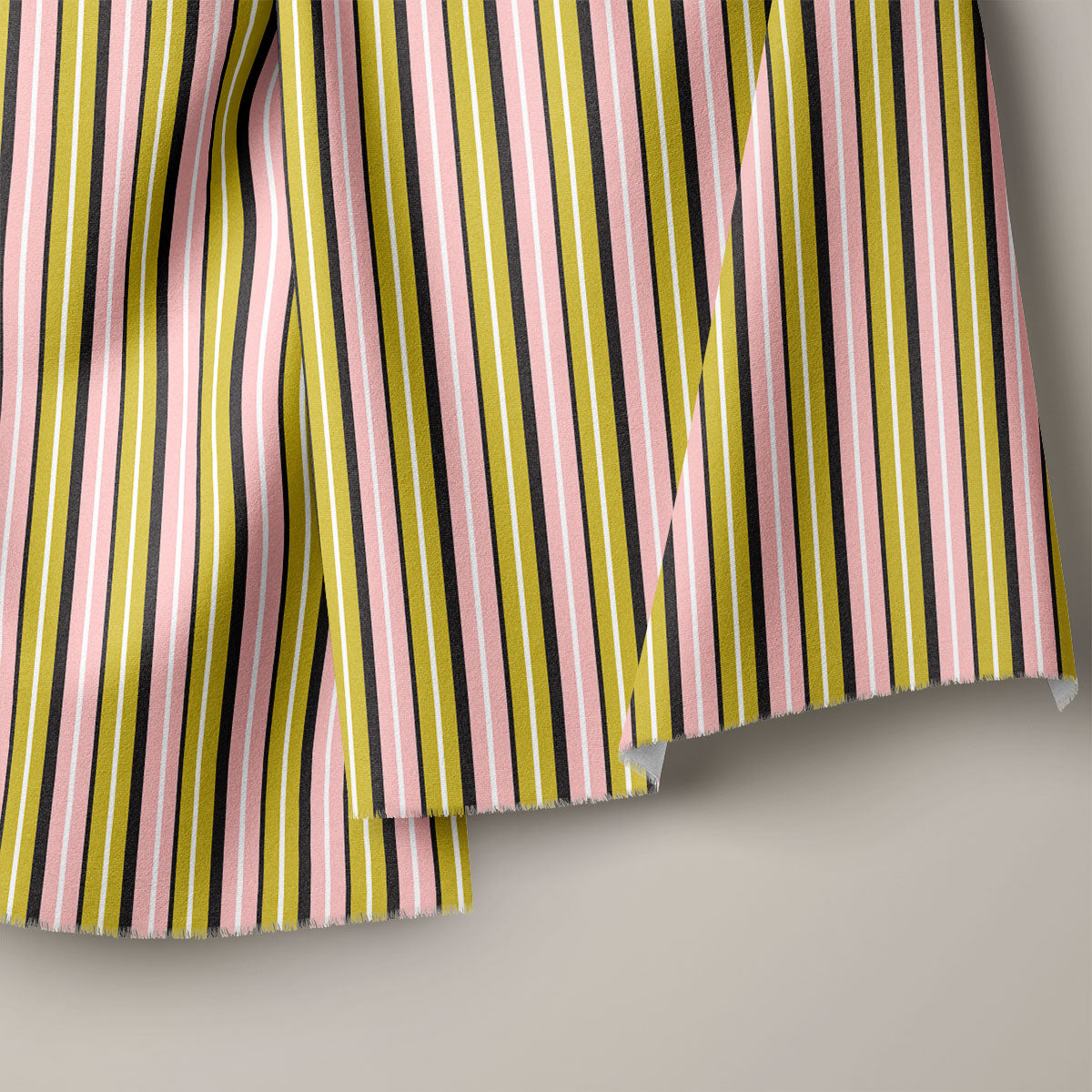 Mustard Stripes Print