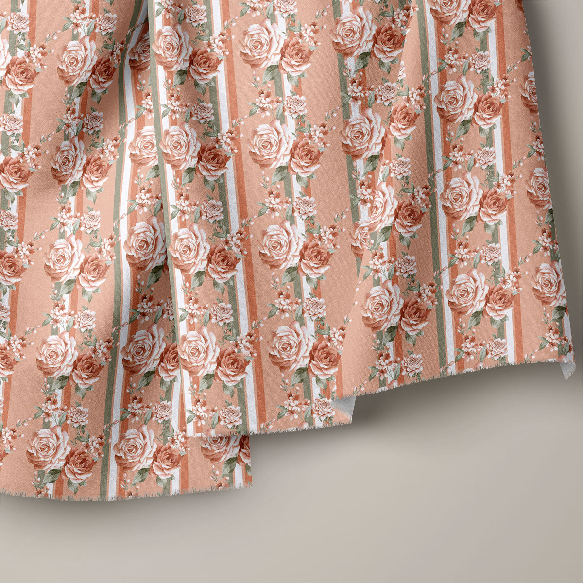 Brownish Pink Floral Print