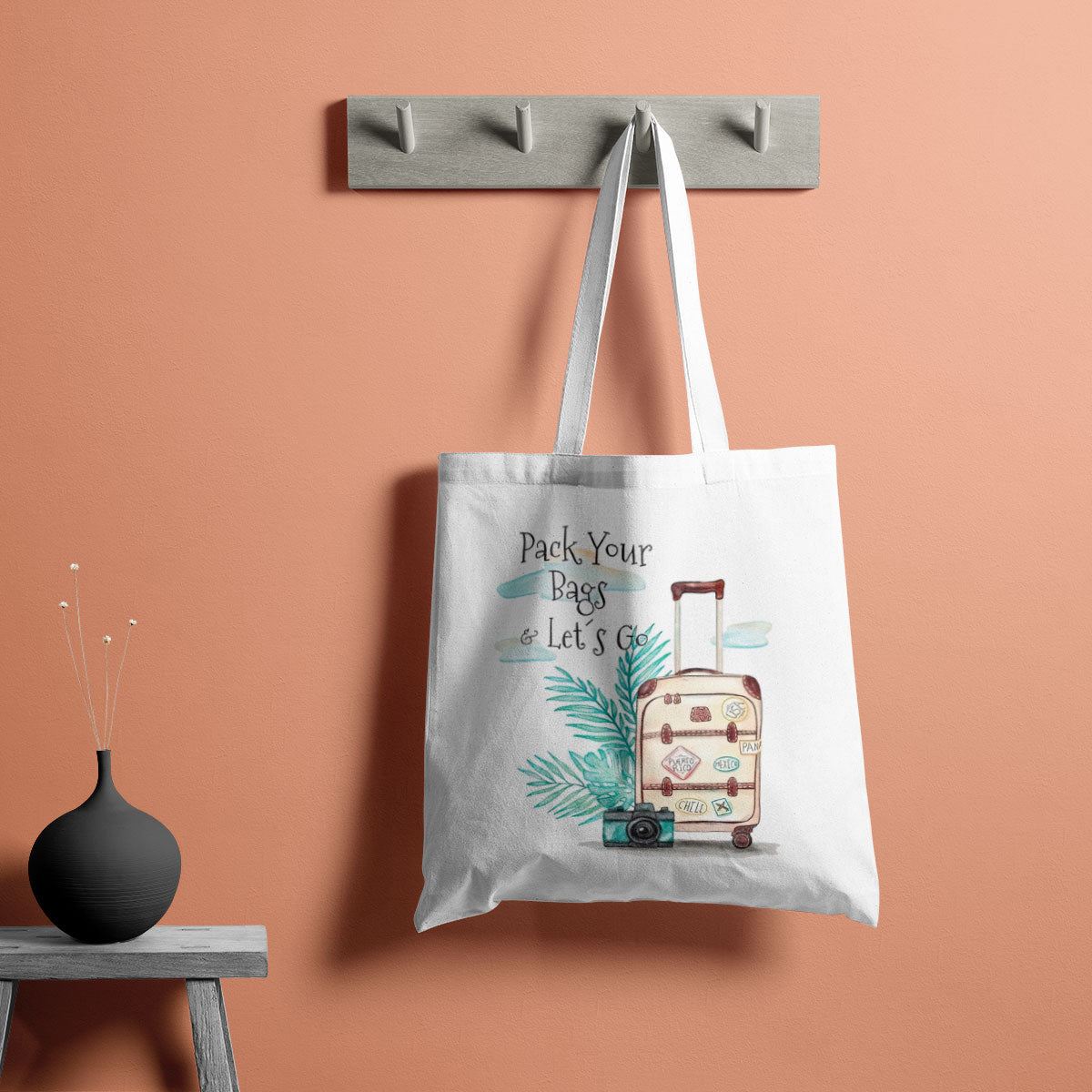 Pack Your Bags Canvas Tote Bag