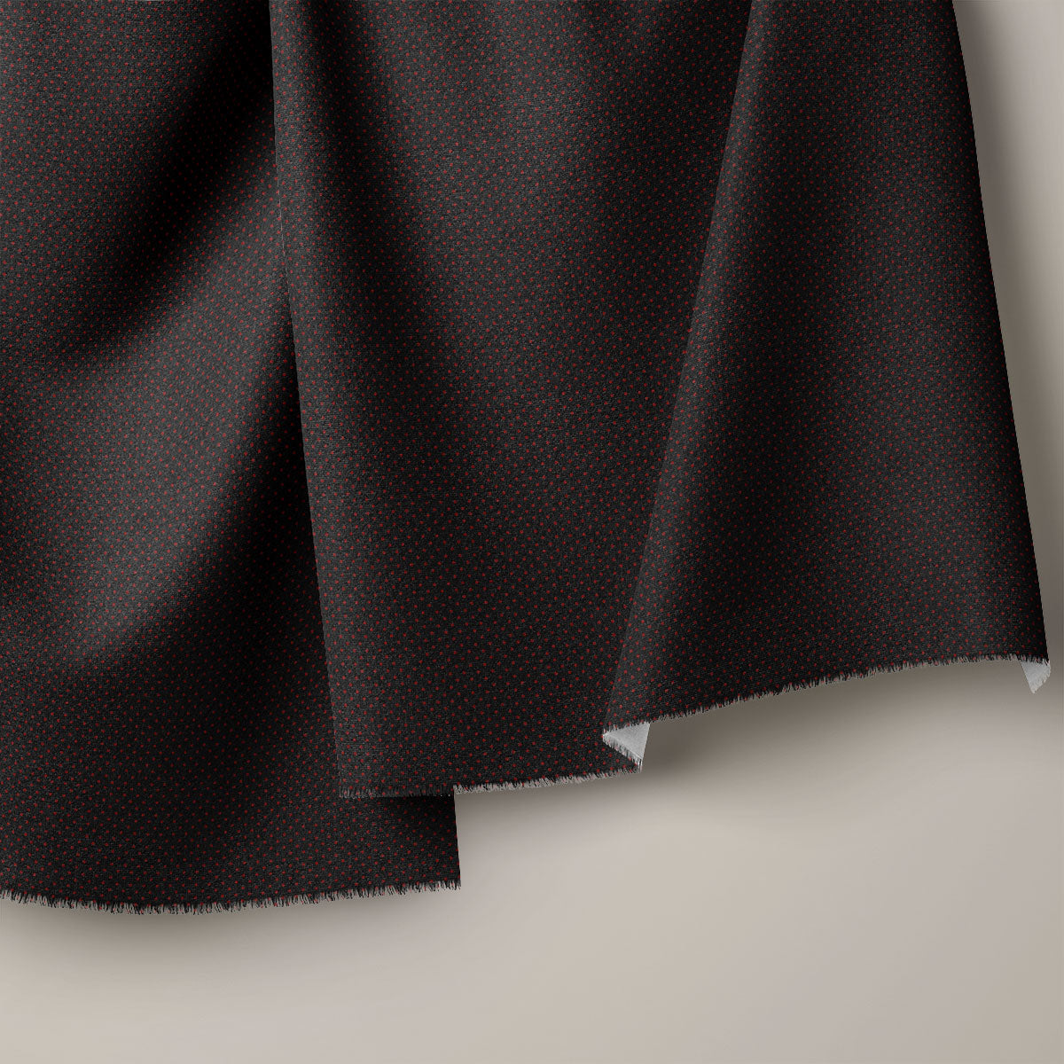 Smoky Black And Brown Derby Polka Dots Print
