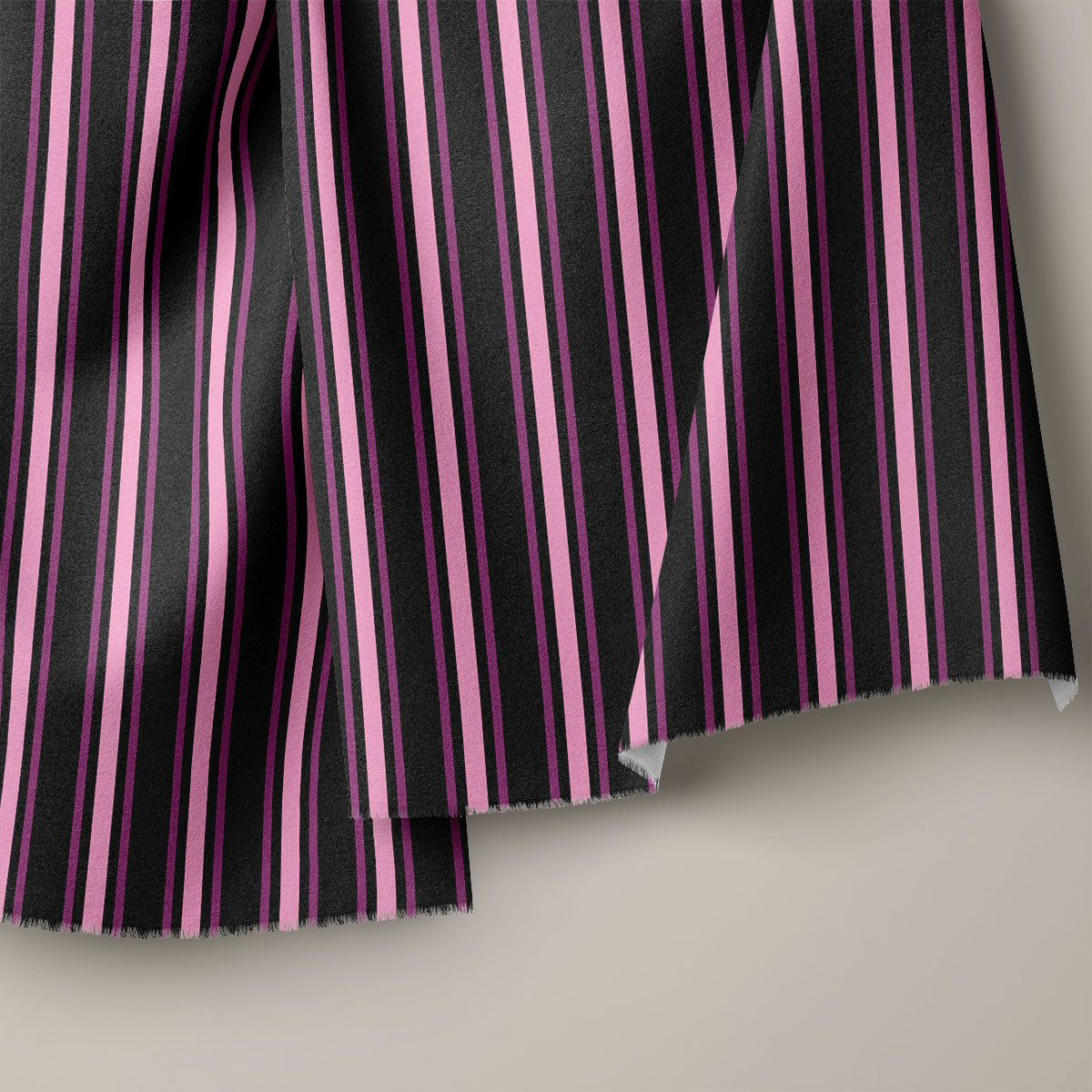 Dark Jungle Green Stripes Print