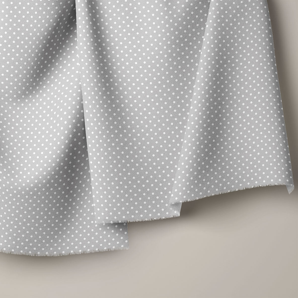 Grey And Light Grey Polka Dots Print