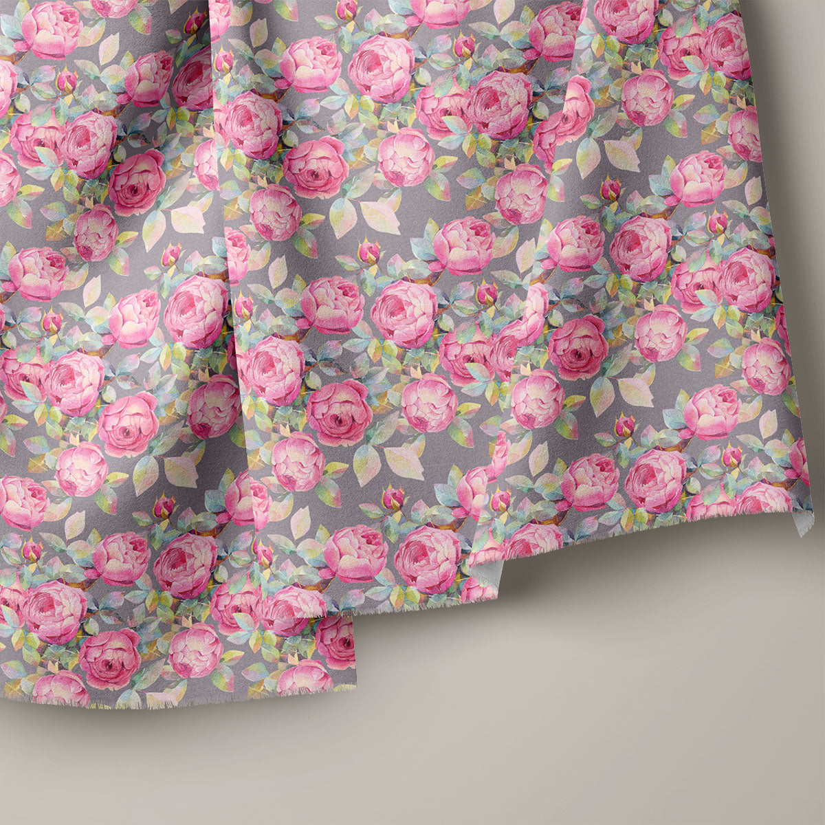 Cadillac Pink Rose Floral Print