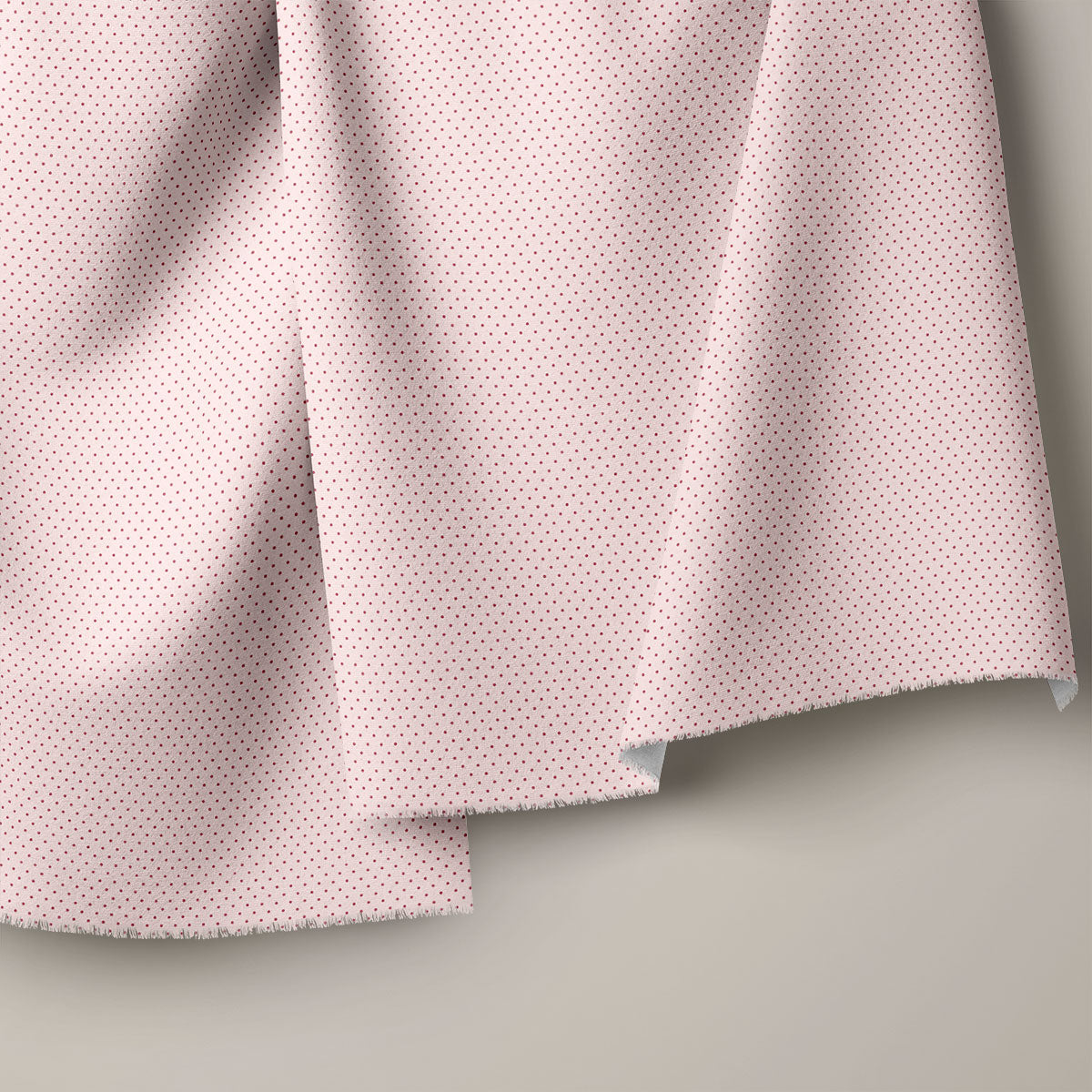 Pig Pink And Copper Rose Polka Dots Print