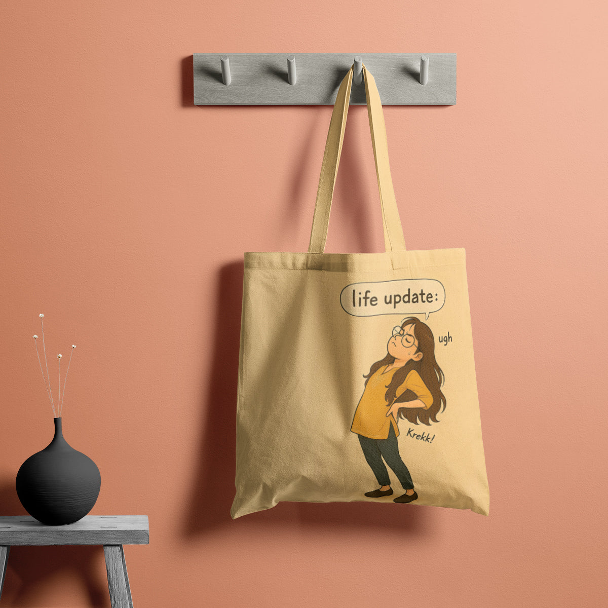Life Update Ugh Pregnancy Humor Tote Bag