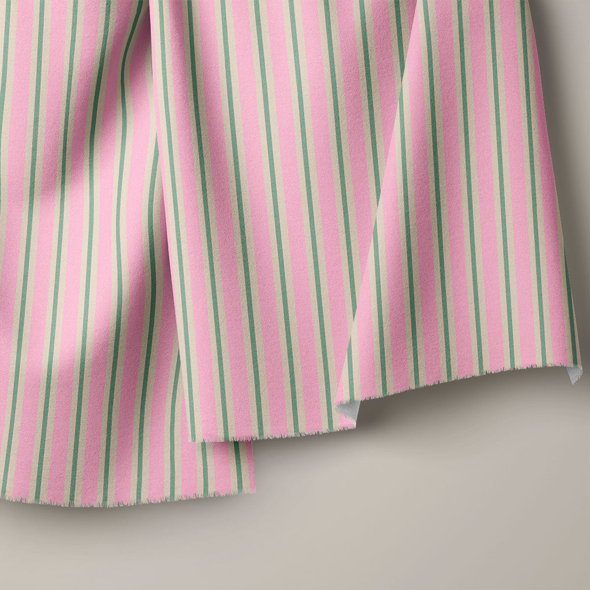 Muted Pink Stripes Print