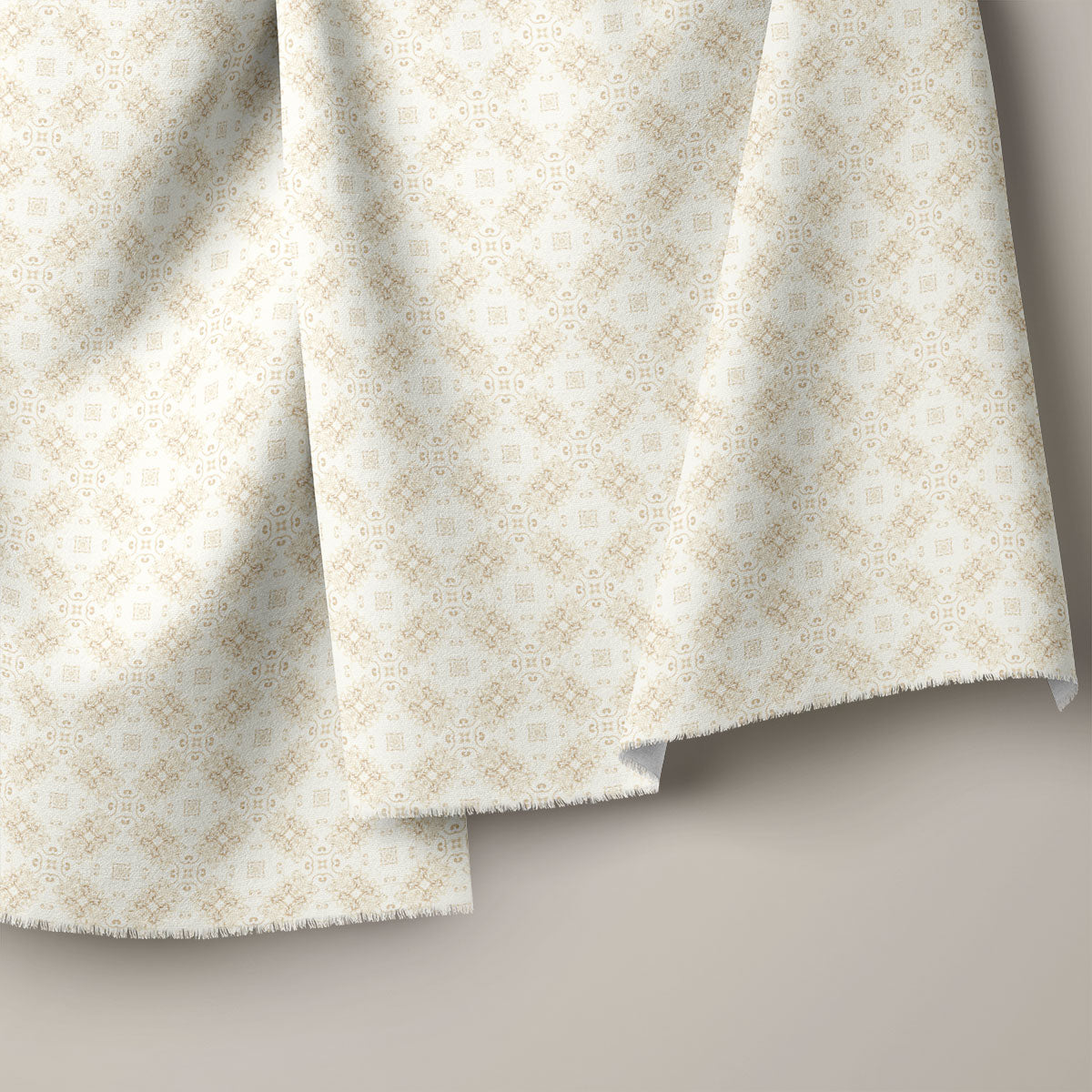 Stone And Pale Silver Pattern Geometric Print