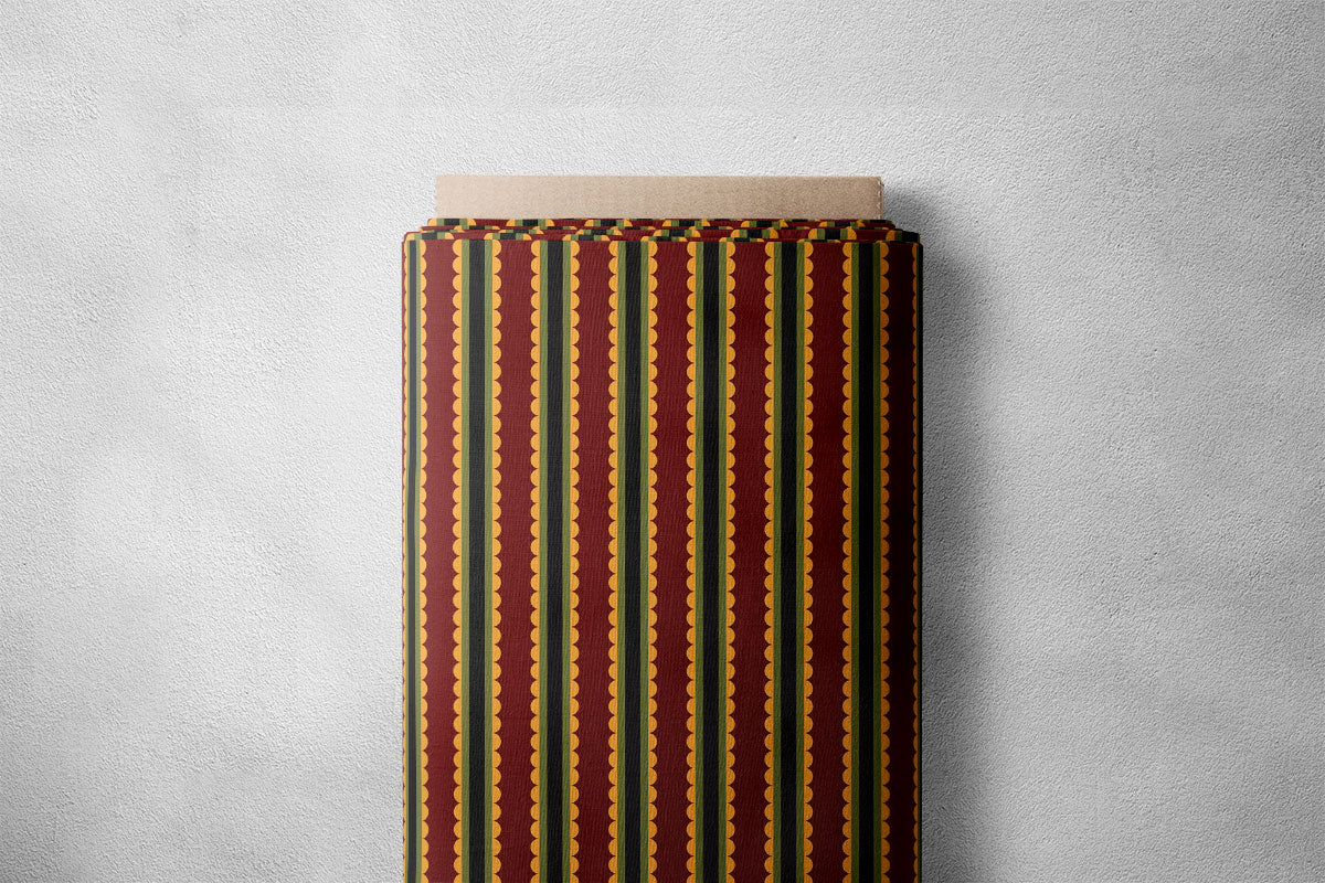 Persian Plum Stripes Print