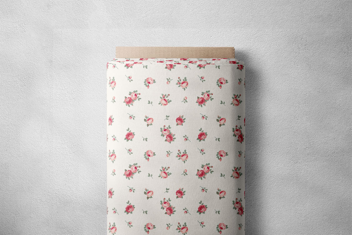 Ruddy Pink Rose Floral Print