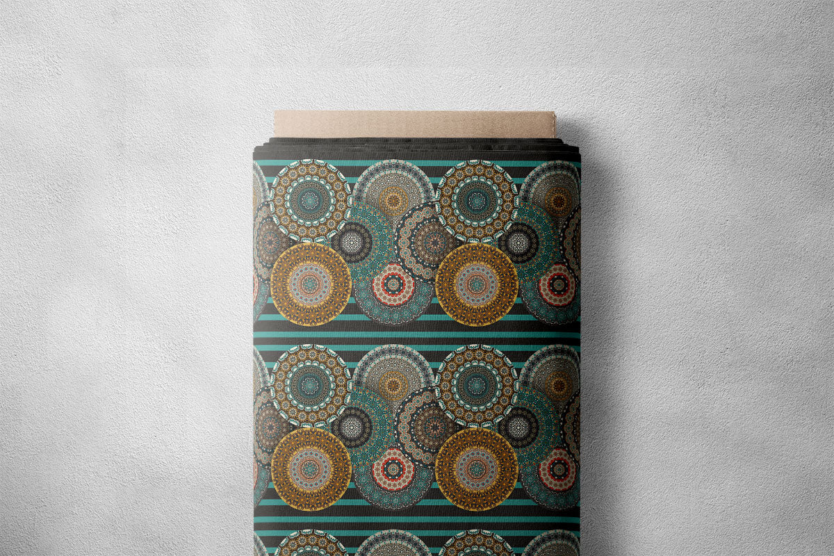 Rangoon Green Pattern Geometric Print