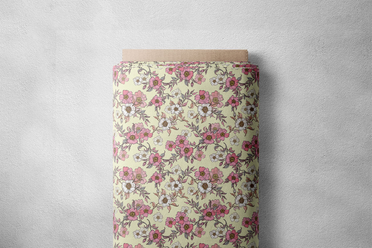 Pale Chestnut  Floral Print