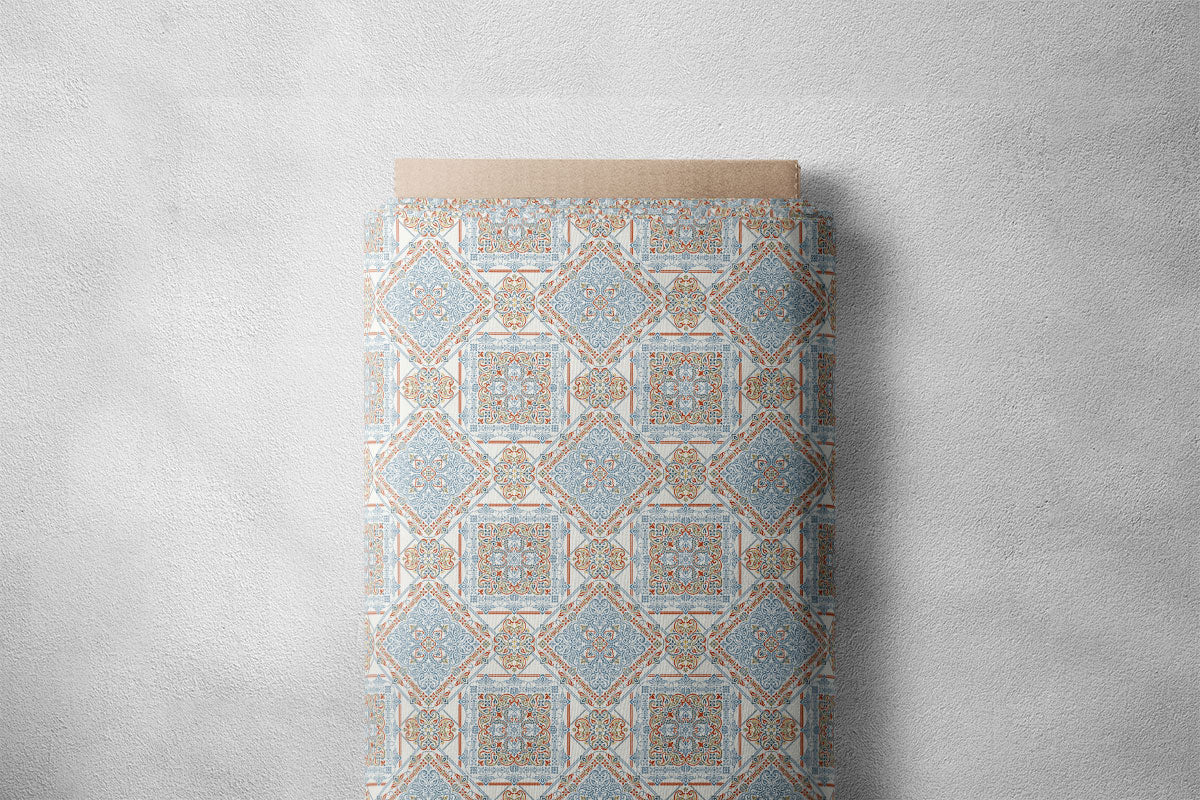 Quill Grey And Pale Silver Pattern Geometric Print