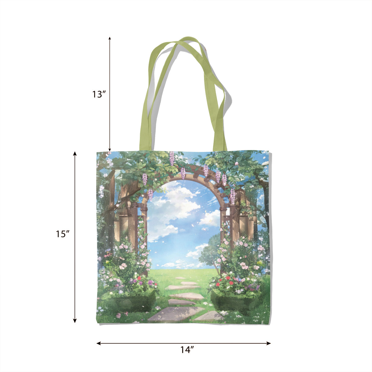 Garden Archway Into Spring Bloom Tote Bag