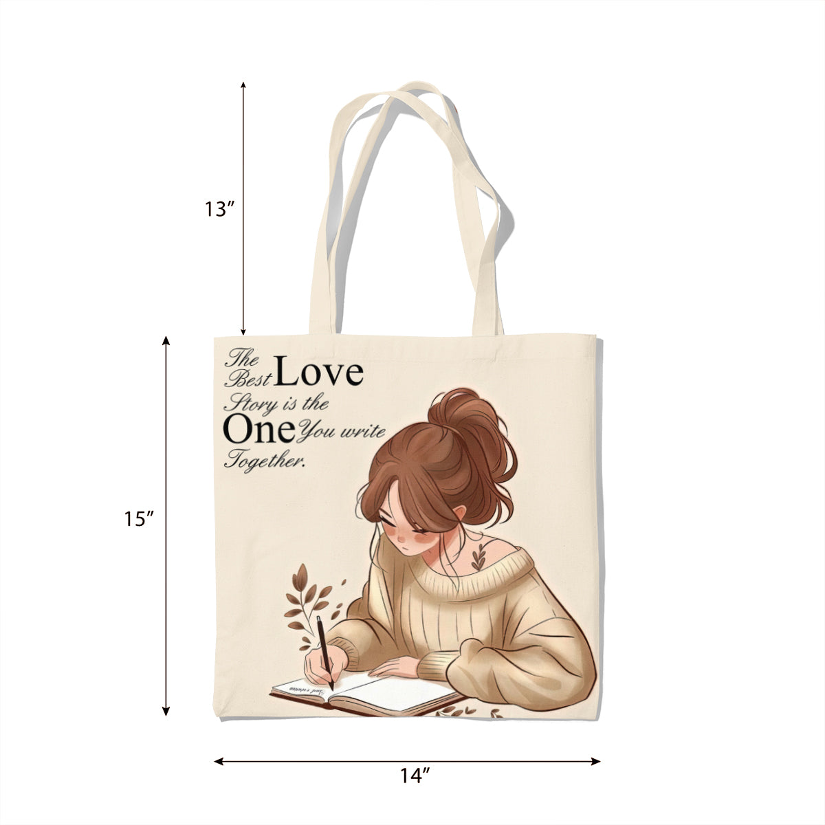 Rustic Cozy Reading Corner Illustration Tote Bag