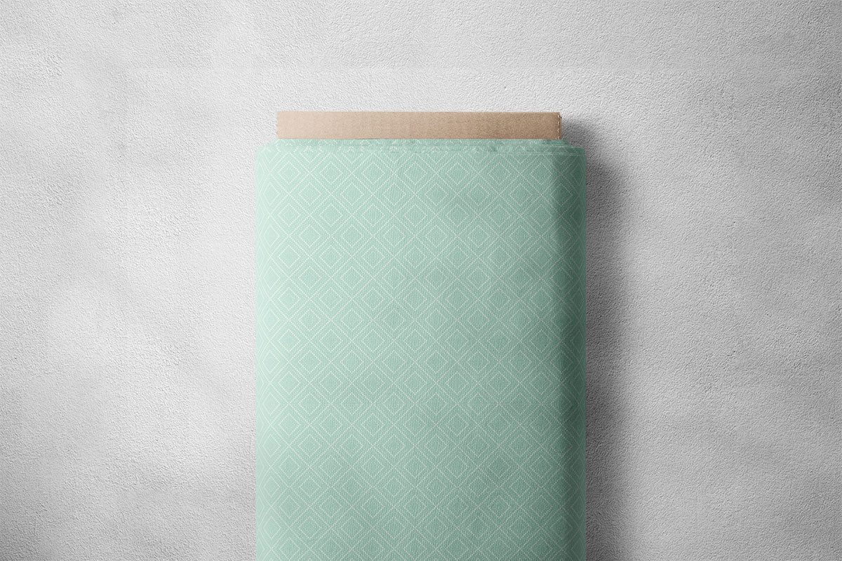 Very Pale Green Abstract Geometric Print
