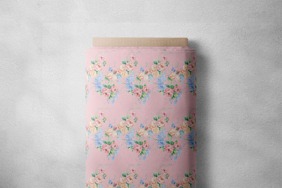 Light Thulian Pink Robyn Rose Floral Print