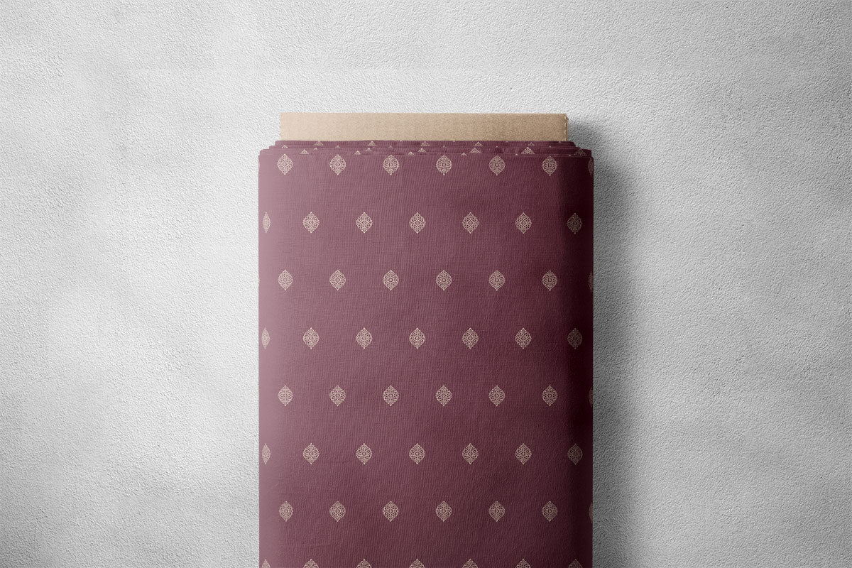 Deep Coffee And Lemon Grass Pattern Geometric Print