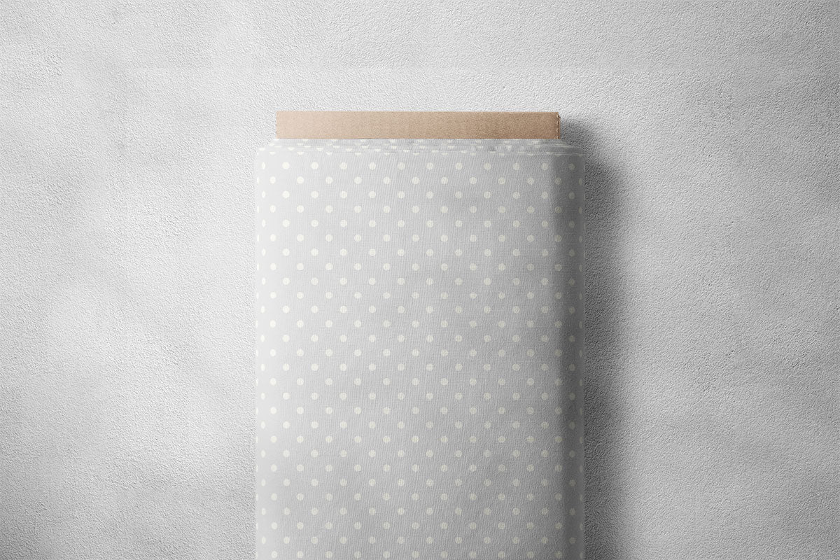 Hit Grey And Pastel Grey Polka Dots Print