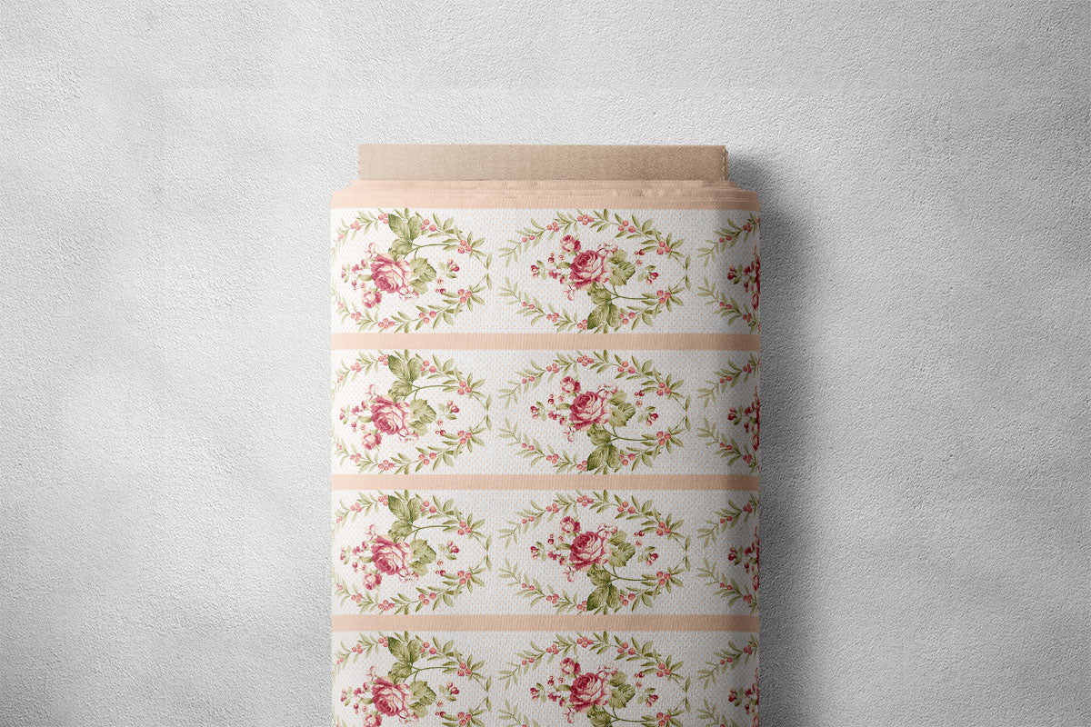Rosy Brown Roses Floral Print