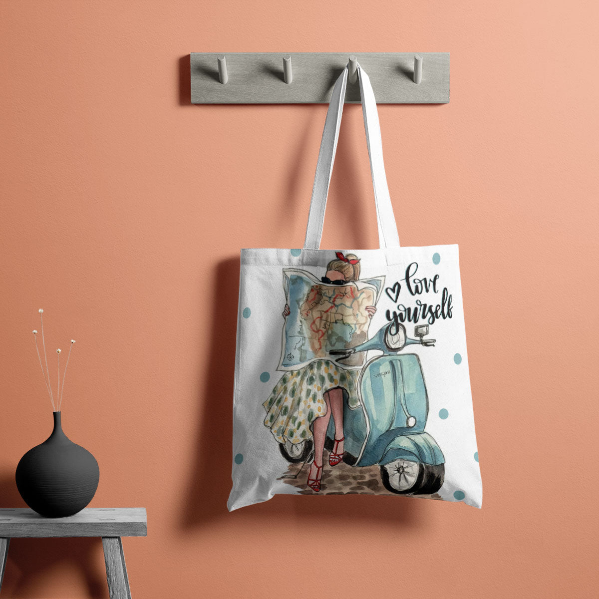 Love Your Self Canvas Tote Bag