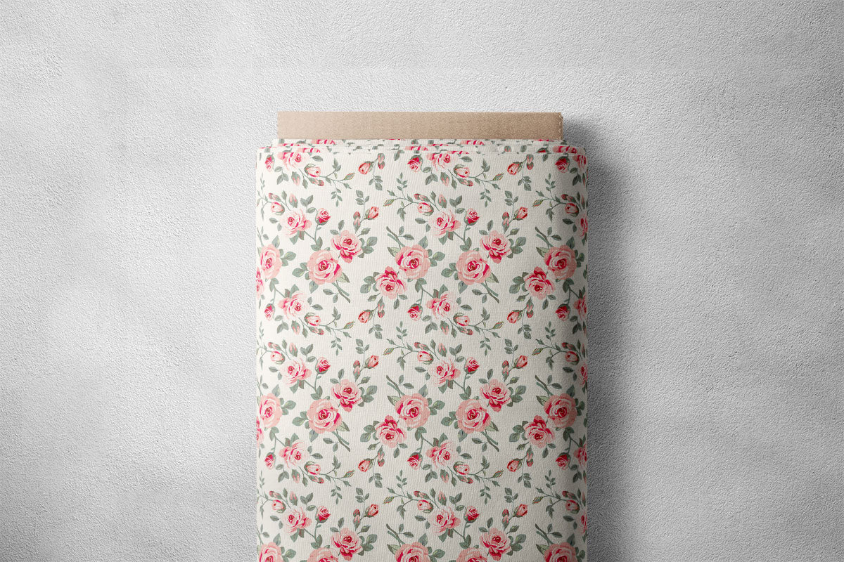 Faded Pink Peonies Floral Print