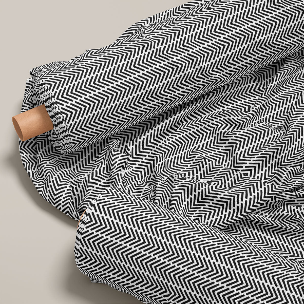 Bleached Cedar Striped Pattern Geometric Print