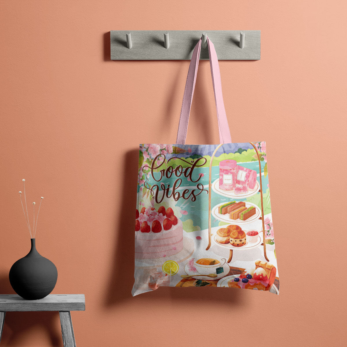 Good Vibes Canvas Tote Bag