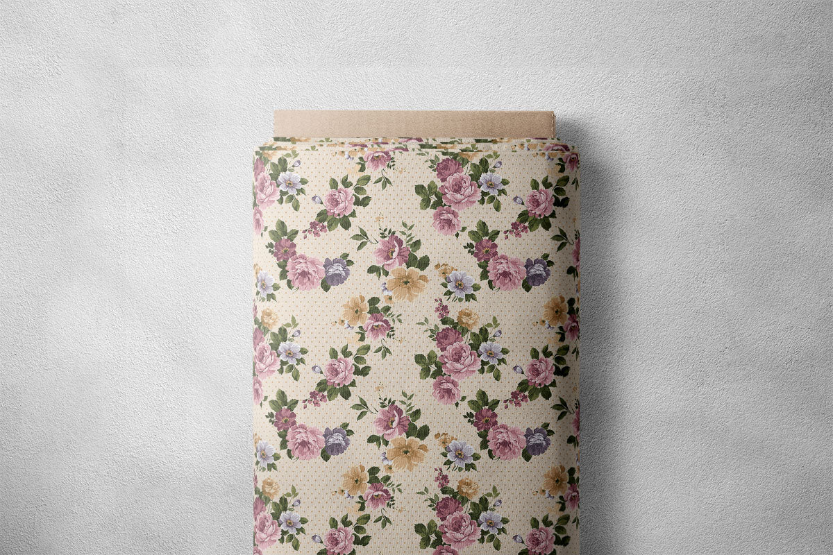 Foggy Grey Covington Lismore Floral Print