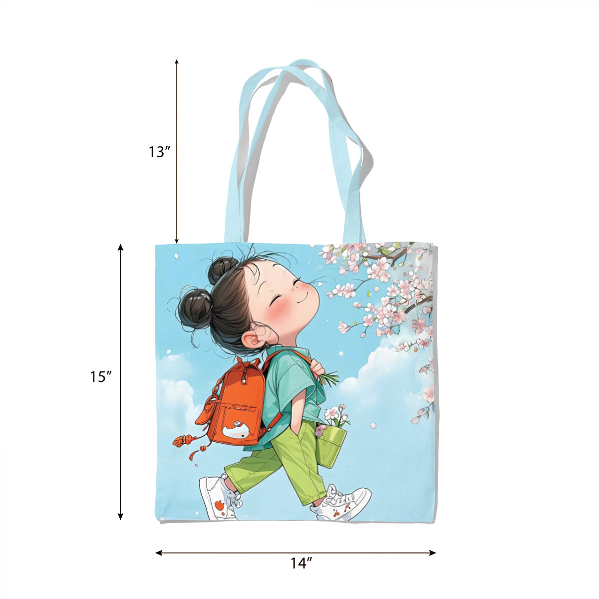 Cherry Blossom Little Wanderer Tote Bag