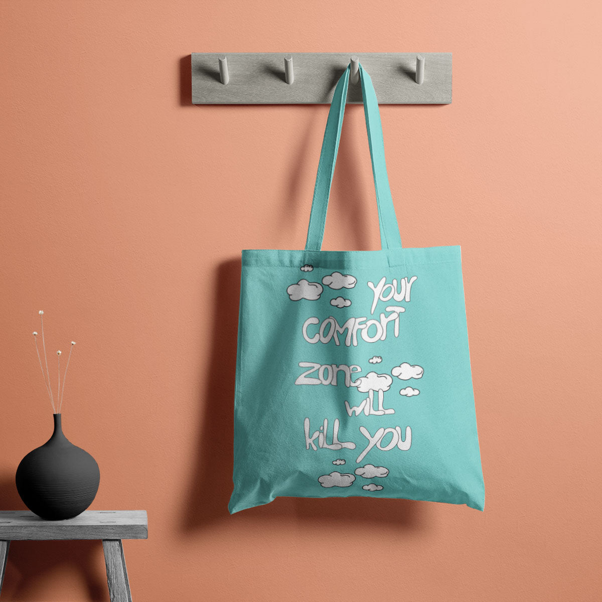 Motivational Canvas Tote Bag