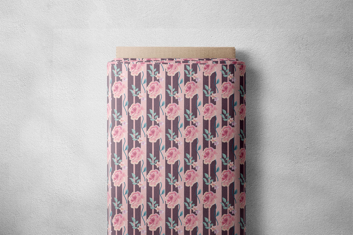 Ruddy Pink Pionise Floral Print