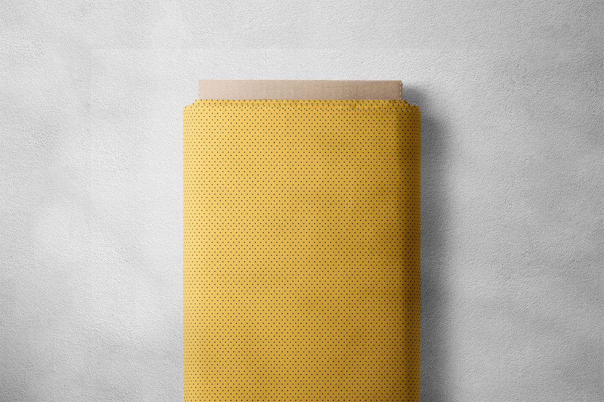 Carrot Orange Polka Dots Print