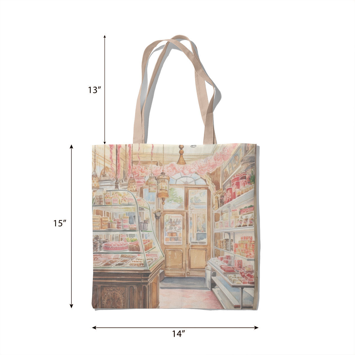 Sweet Pastel Candy Shop Interior Tote Bag