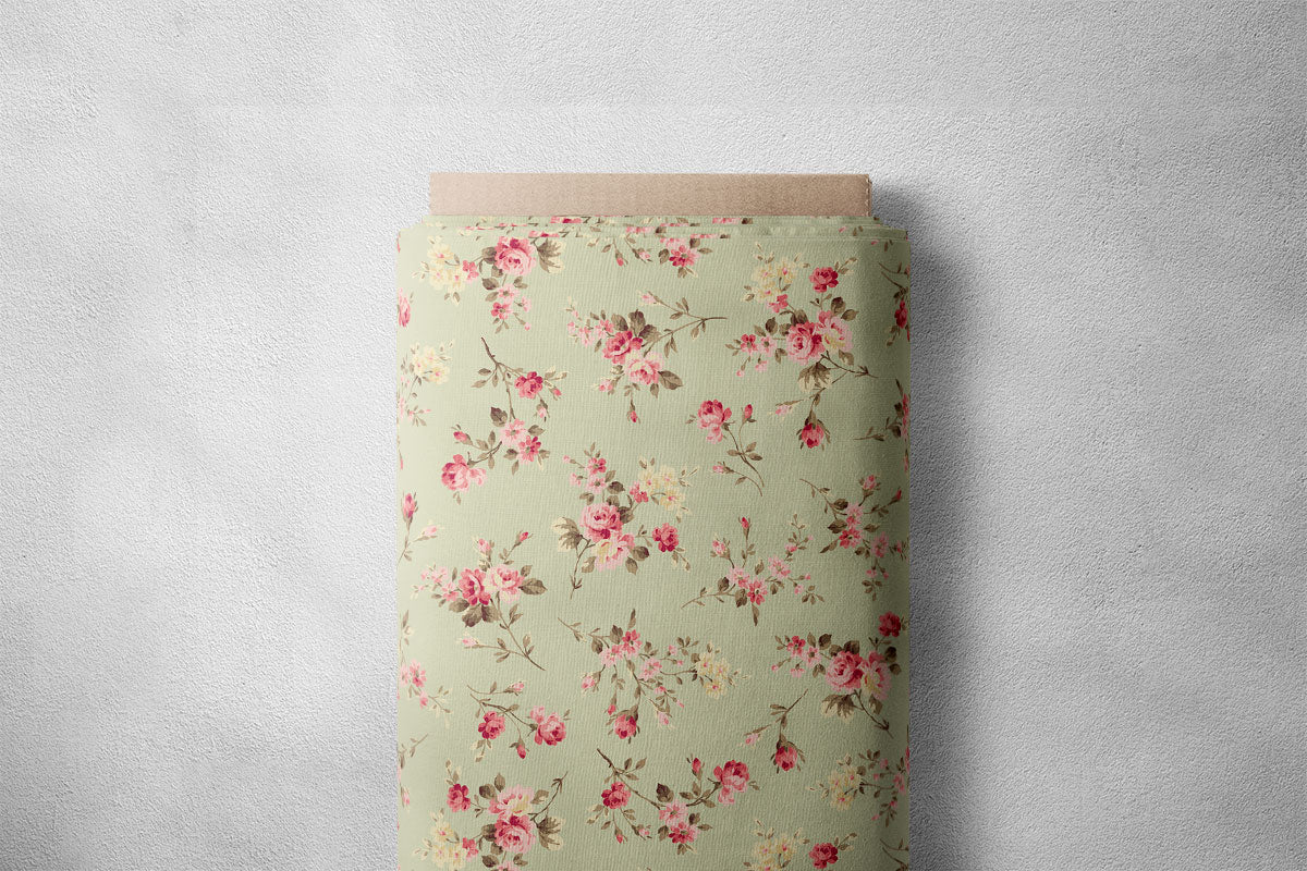 Green Mist floral Print