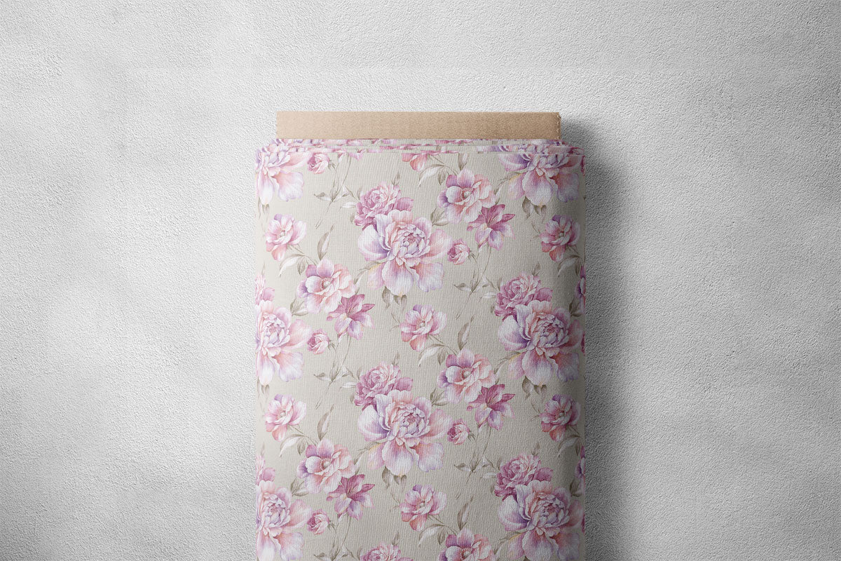 Silk Rose Vintage Roses Floral Print
