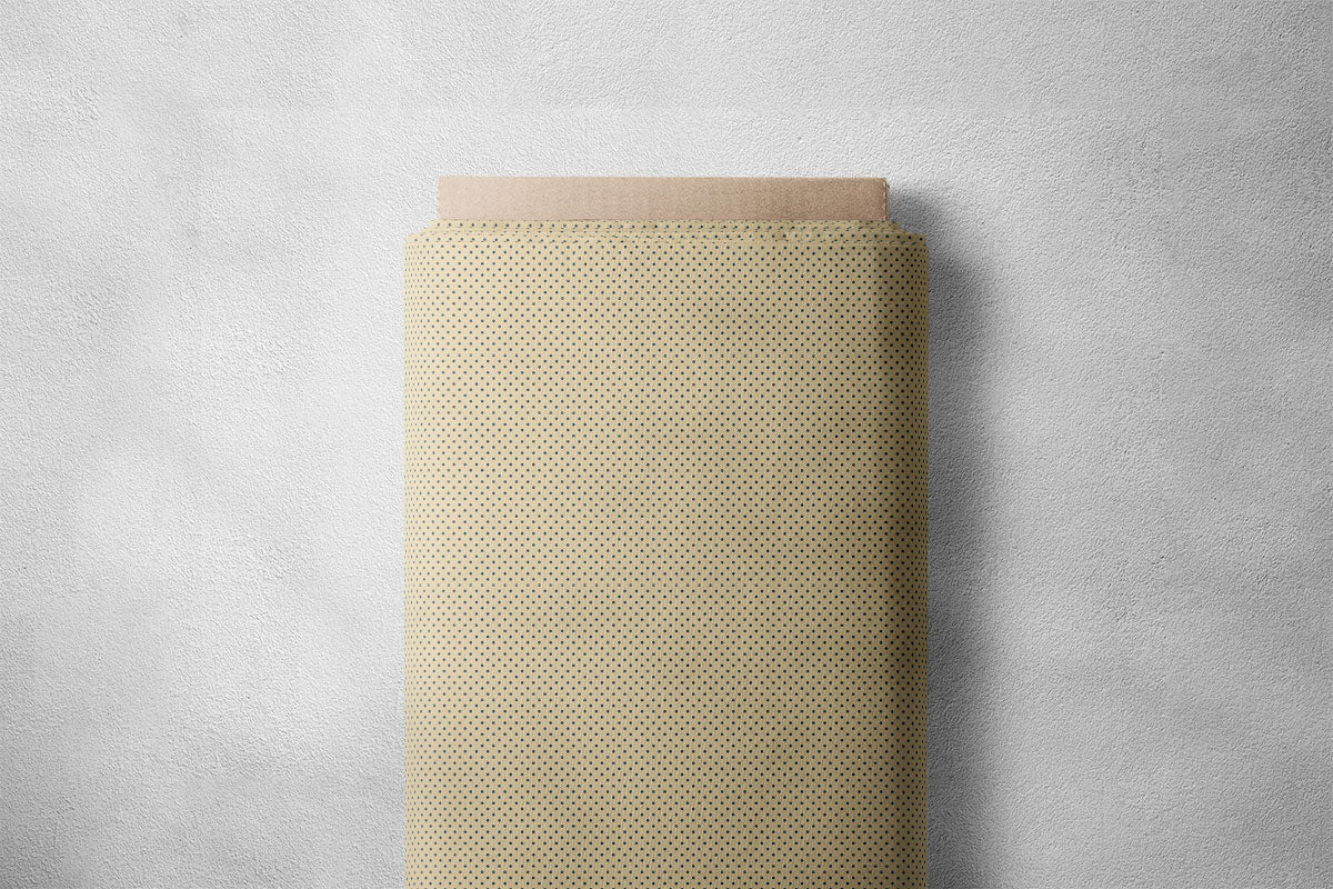 Dark Beige Polka Dots Print