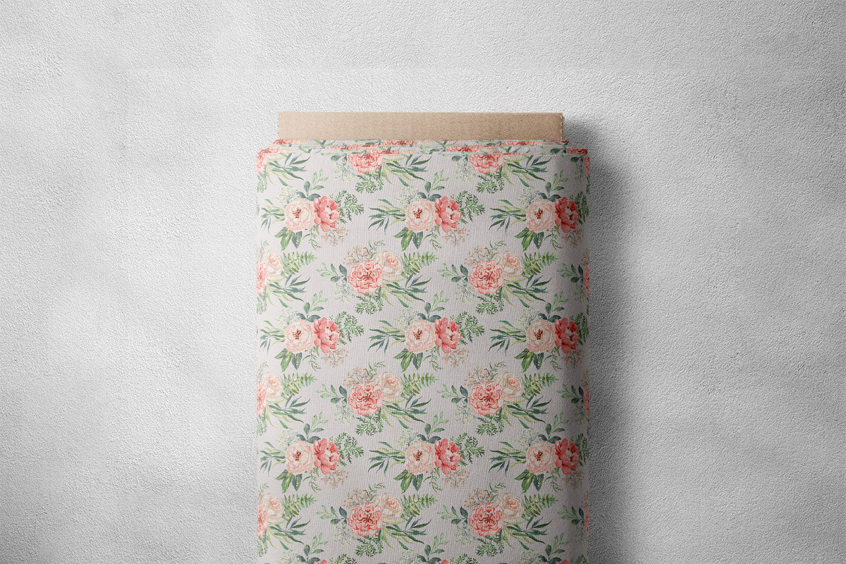 Aluminium Peonies Floral Print