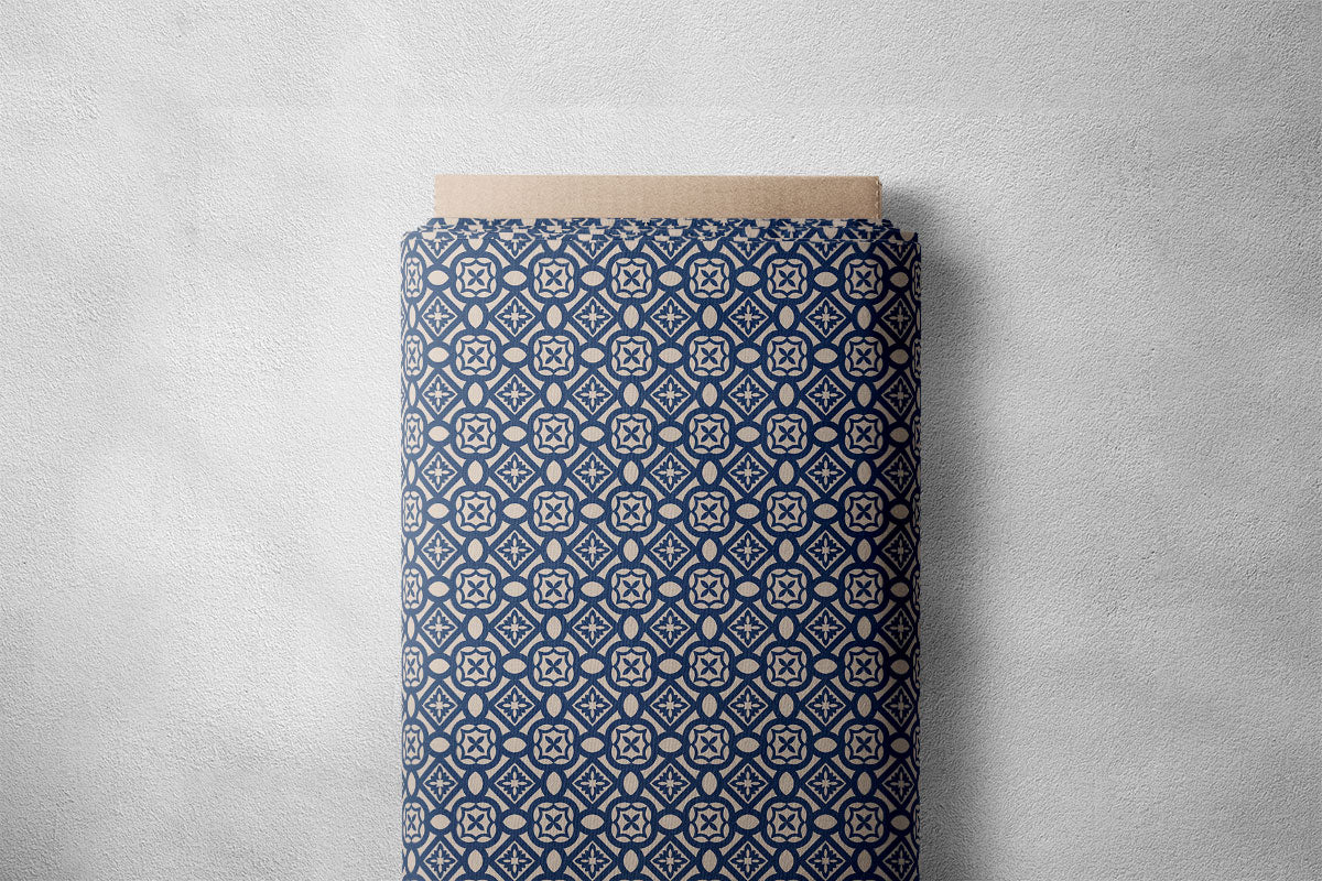 Dark Grey Blue And Rose Gold Pattern Geometric Print
