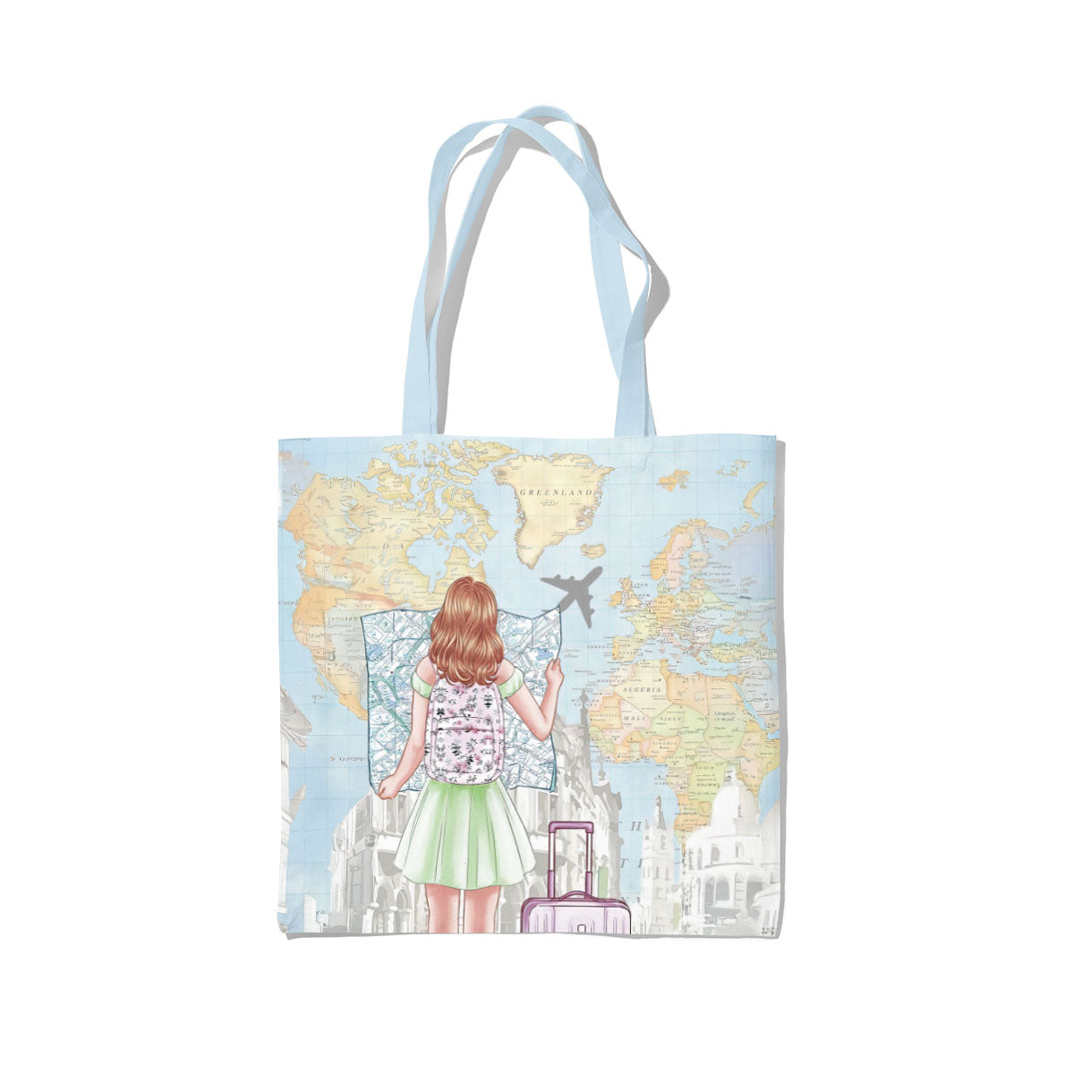 Wanderlust Explorer Canvas Tote Bag