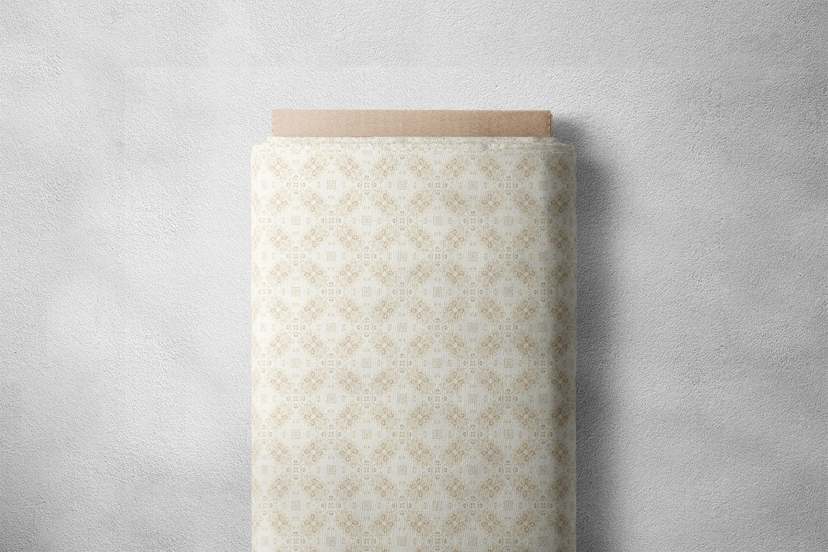 Stone And Pale Silver Pattern Geometric Print