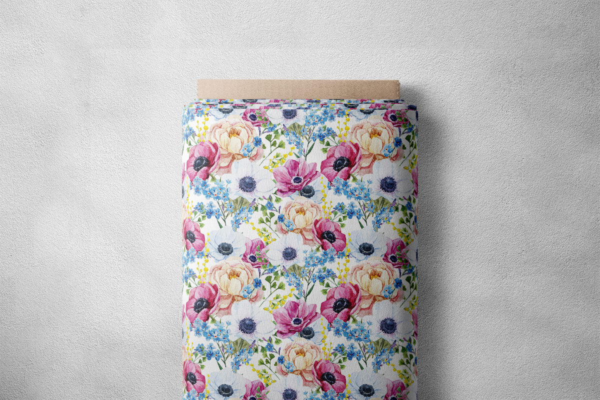 Bashful Pink Peony Floral Print