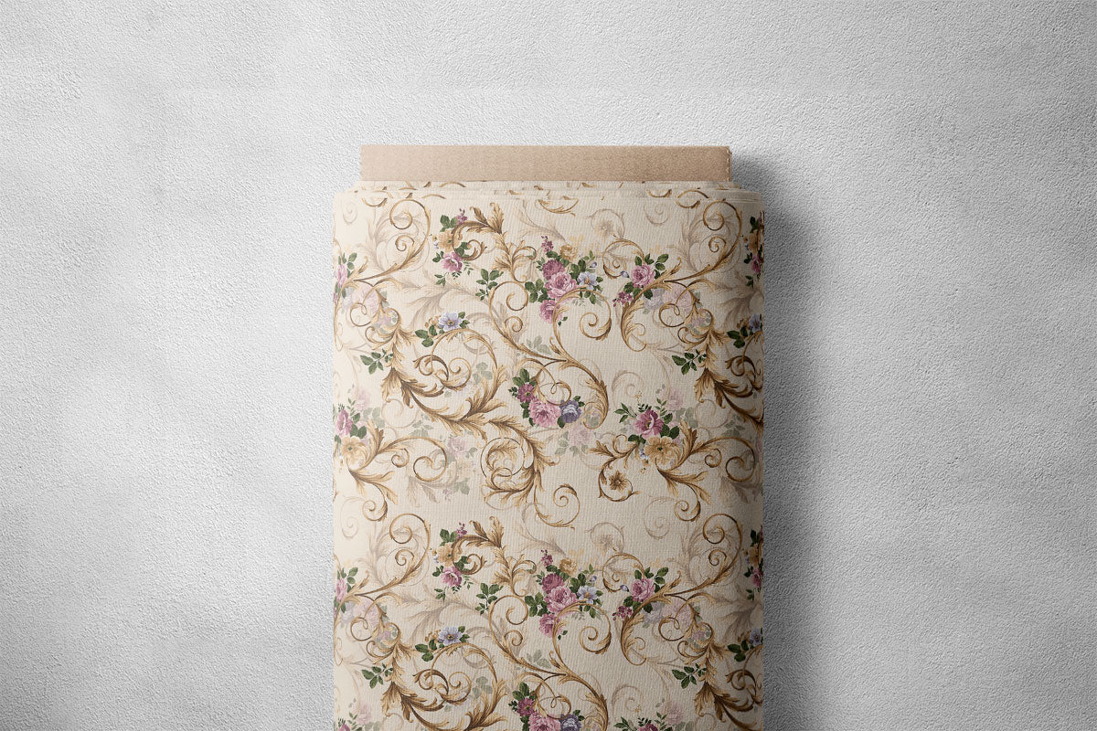 Hopbush Vintage Roses Floral Print