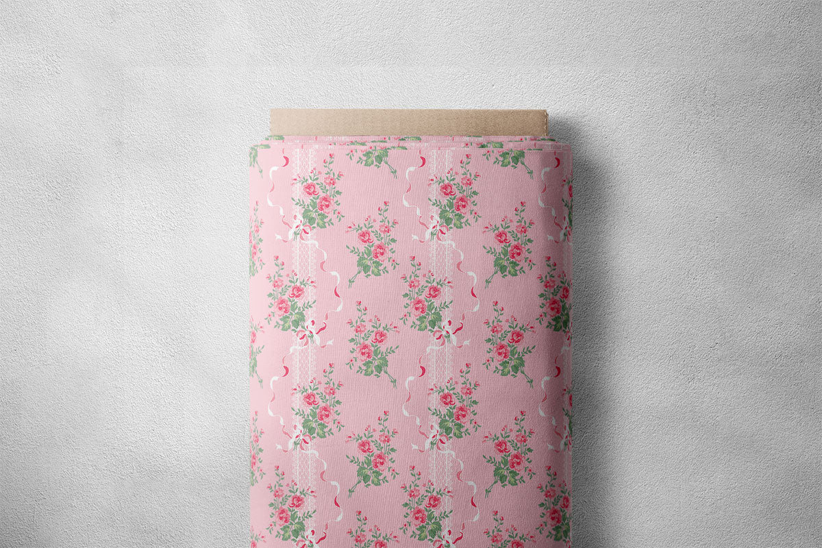 Sea Pink Peonies Floral Print