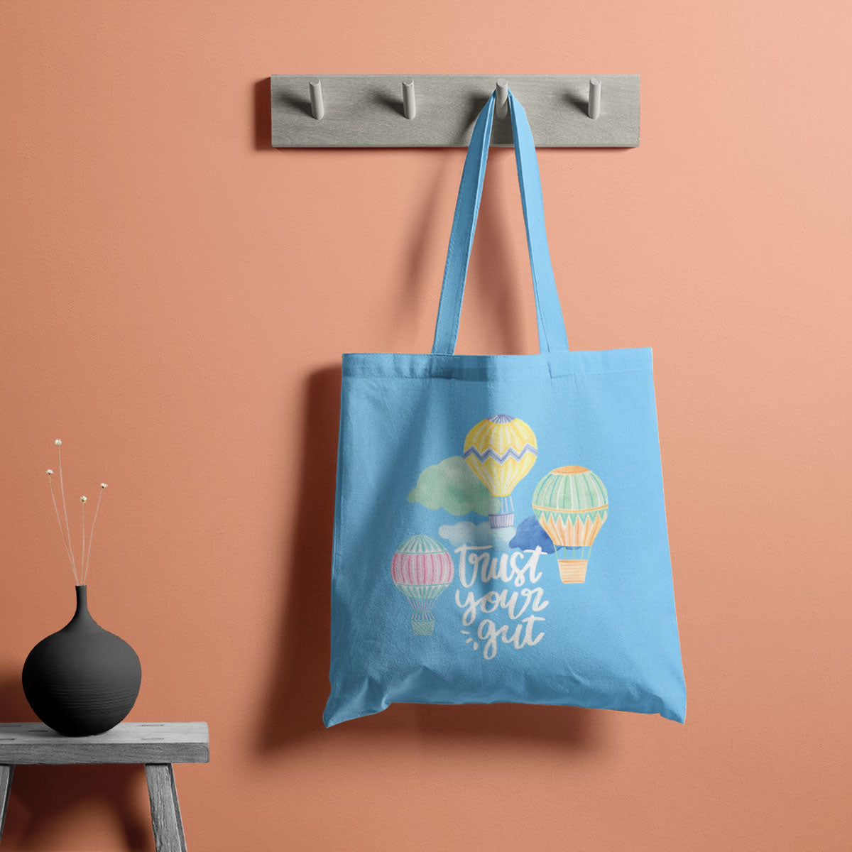 Trust Your Gut Canvas Tote Bag